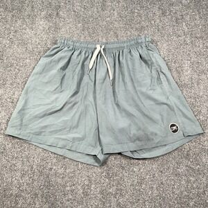 COVE Seafoam Hybrid Stretch Size 38 Green Drawstring Swim Casual Beach Trunks